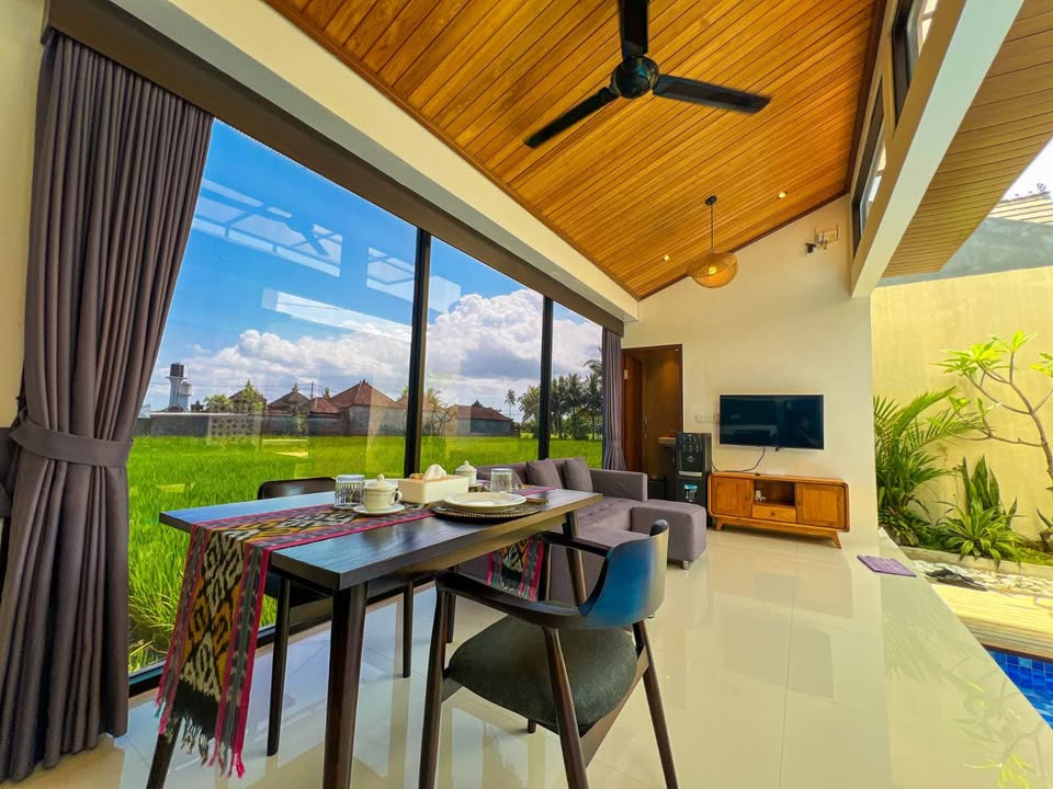 Tranquil Rice View 1BR Retreat Ubud 9
