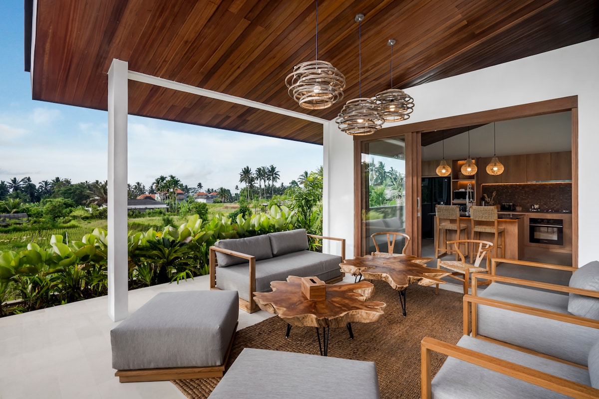 Tchikobo 3BR Villa w/ Jungle & Rice Field View 3