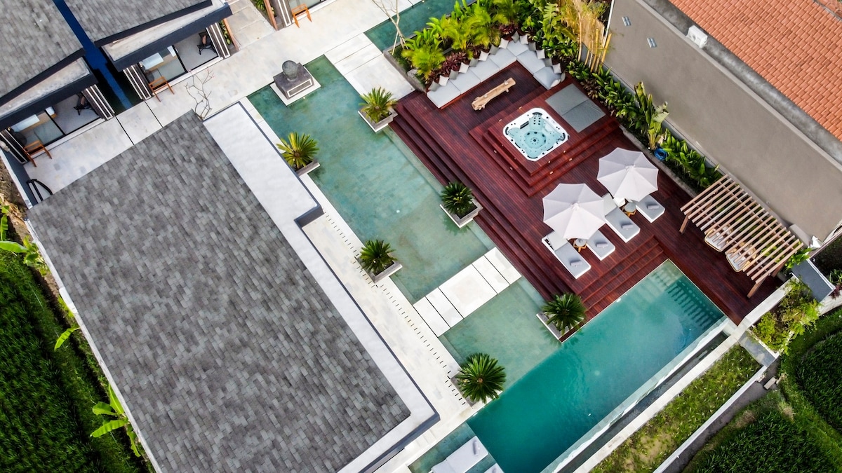 Ubud Luxury Resort 5BR w/ Gym & Rice Field View 34