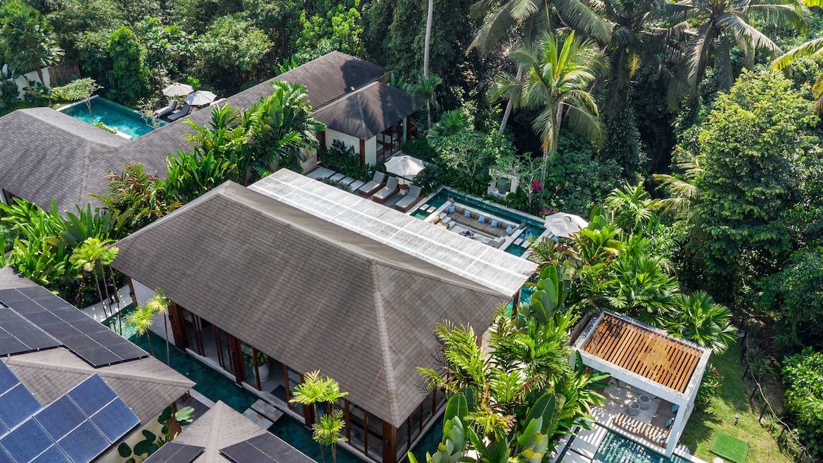 Orion 5BR Villa in Ubud: Pool and Jungle View 23
