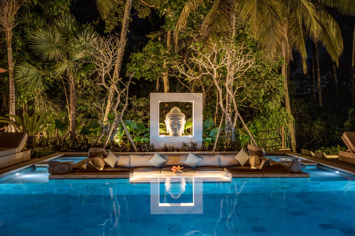 Orion 5BR Villa in Ubud: Pool and Jungle View 51