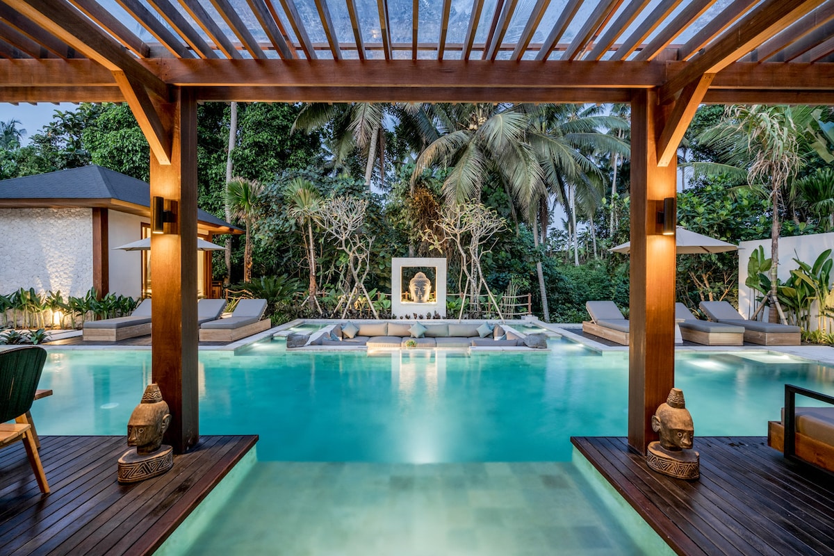 Orion 5BR Villa in Ubud: Pool and Jungle View 52