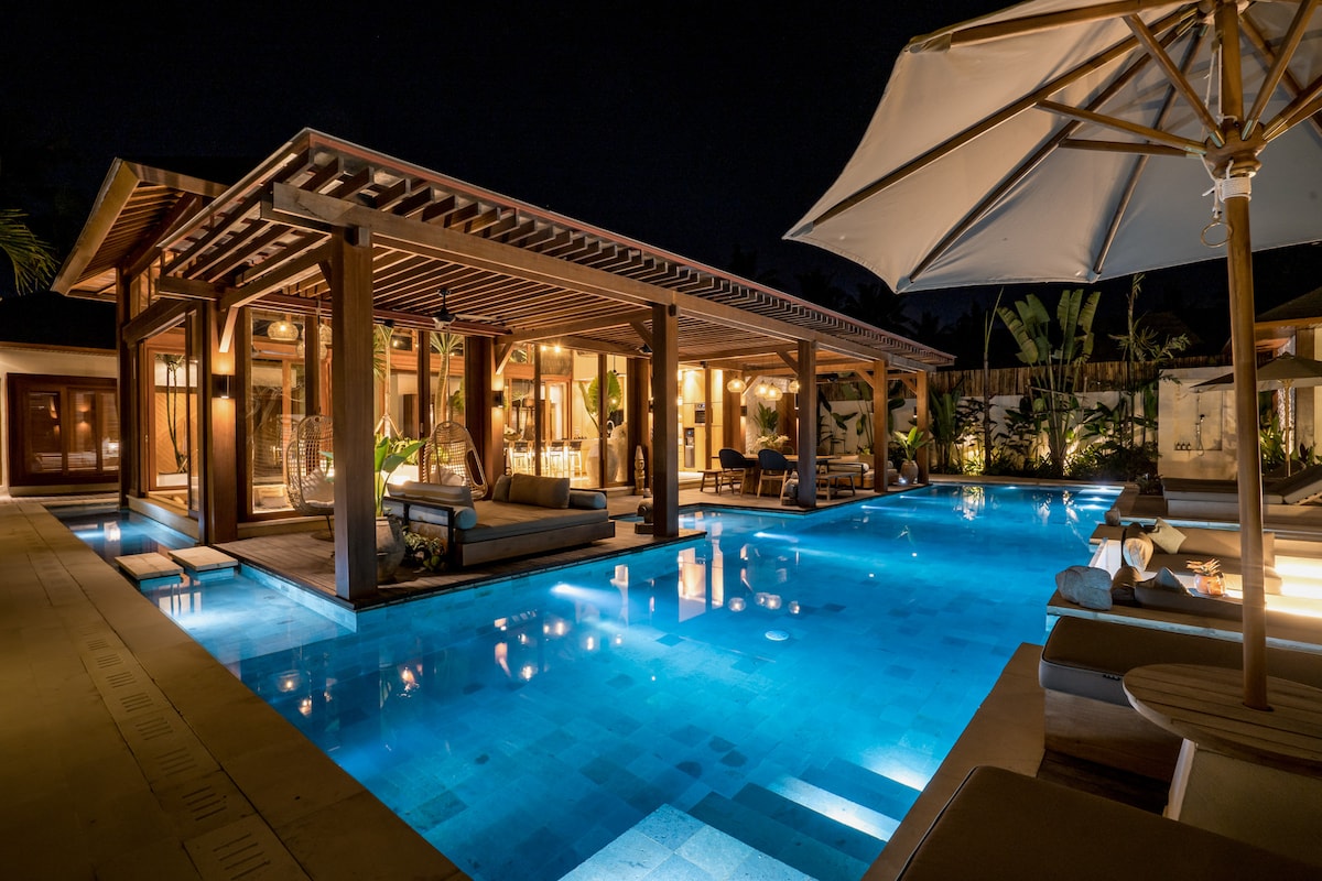 Orion 5BR Villa in Ubud: Pool and Jungle View 54