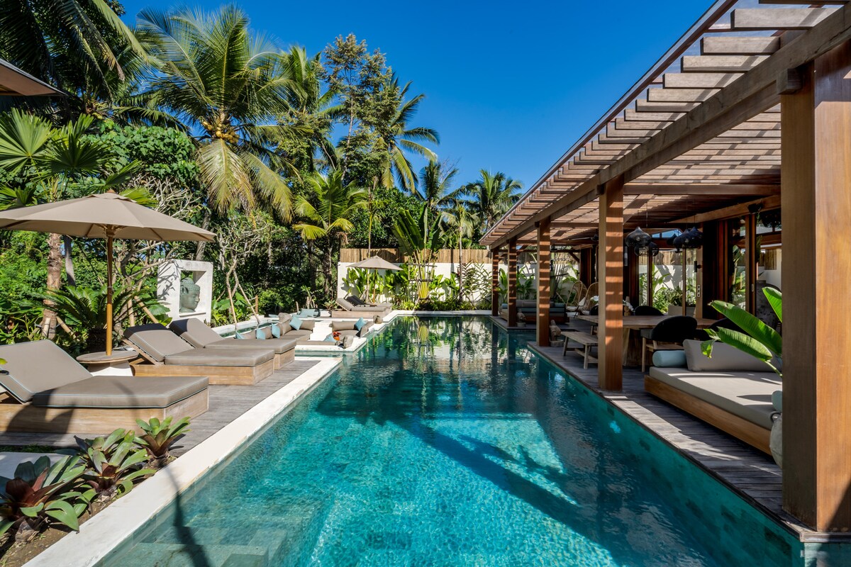 Orion 5BR Villa in Ubud: Pool and Jungle View 55
