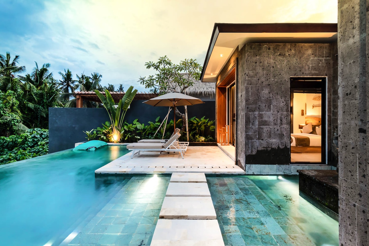 Cinta Ubud Romantic 1BR Villa, Infinity Pool 29