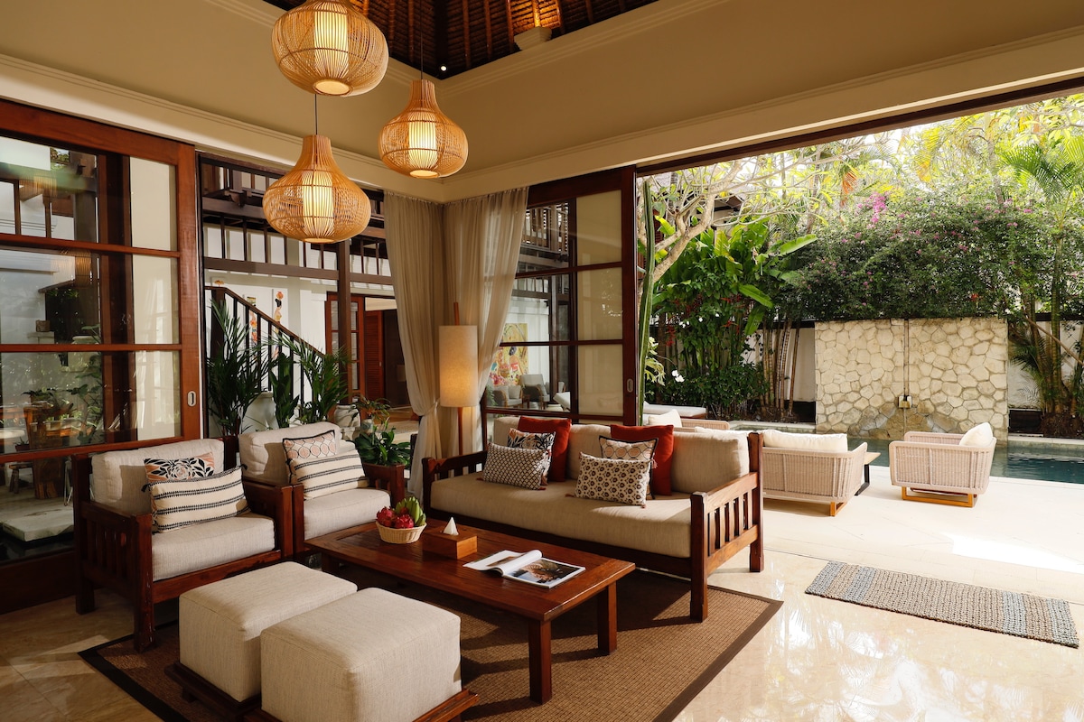 Tranquil Family Retreat 3BR Pool Villa Near Beach 3