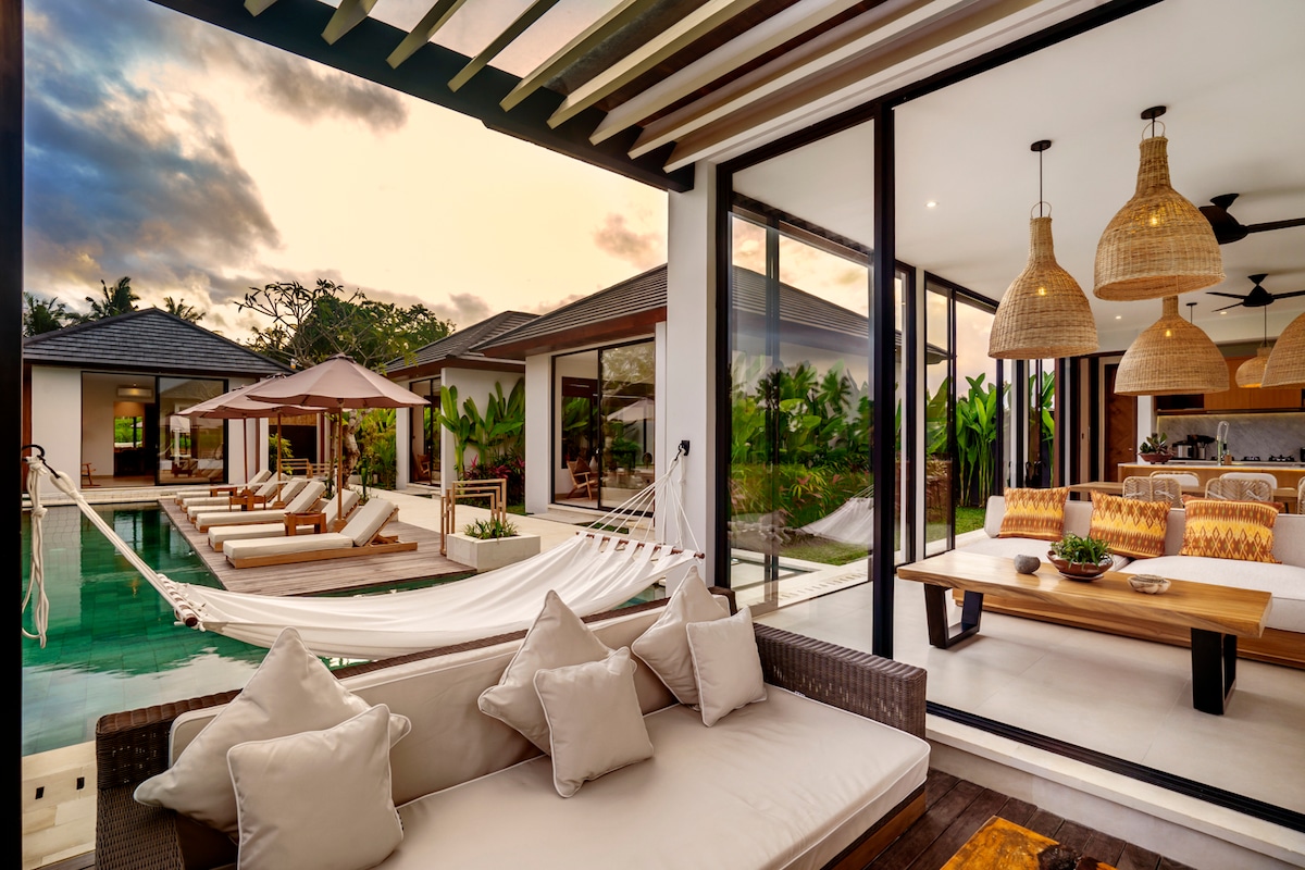3BR Private Pool Villa | Ricefield View, Ubud 2