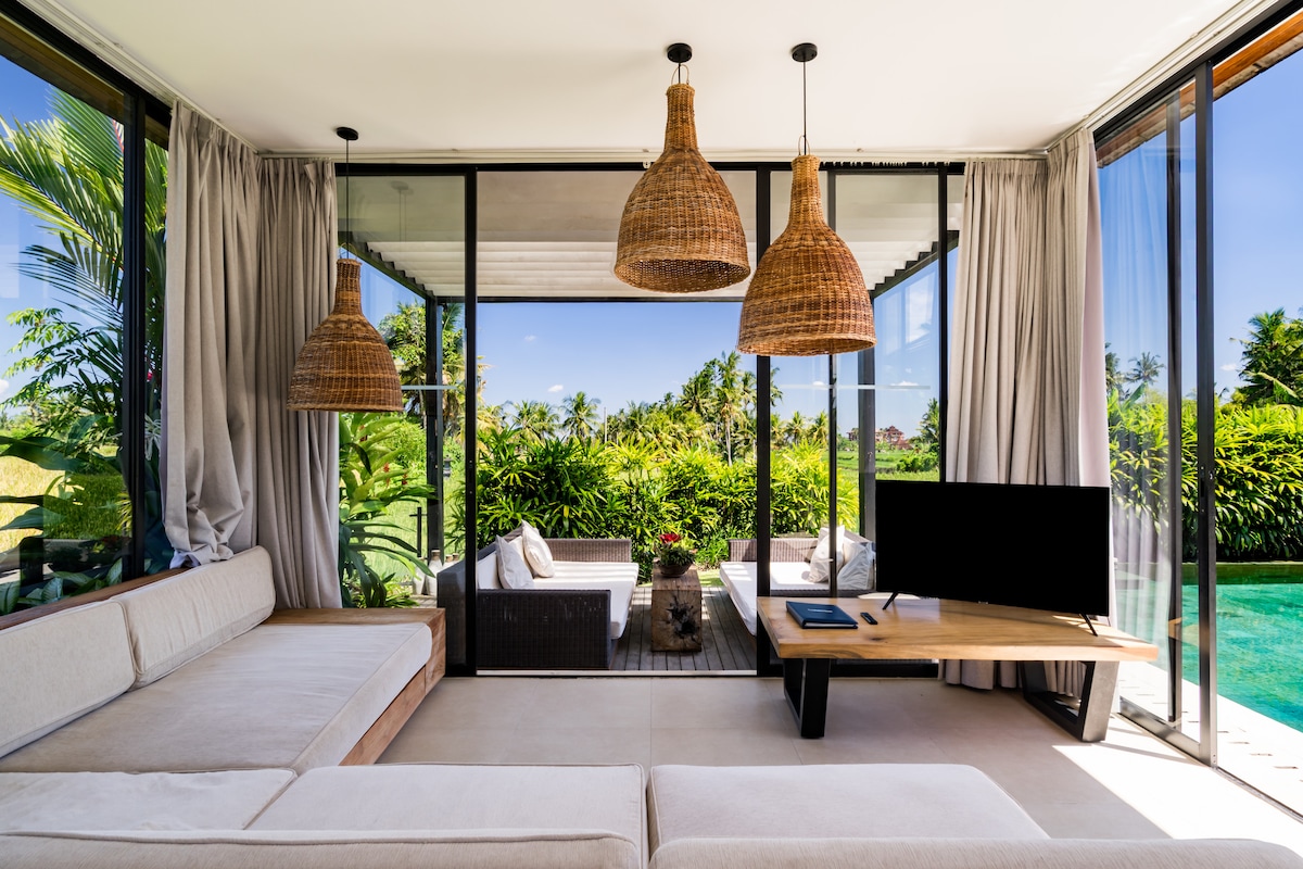 3BR Private Pool Villa | Ricefield View, Ubud 3