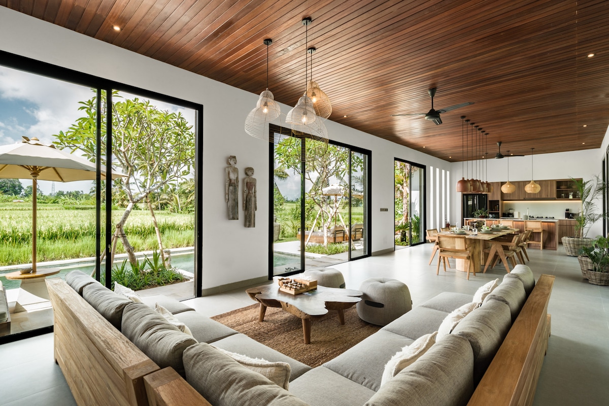 Villa Swannelli : 4BR with Pool & Rice Field Views 1