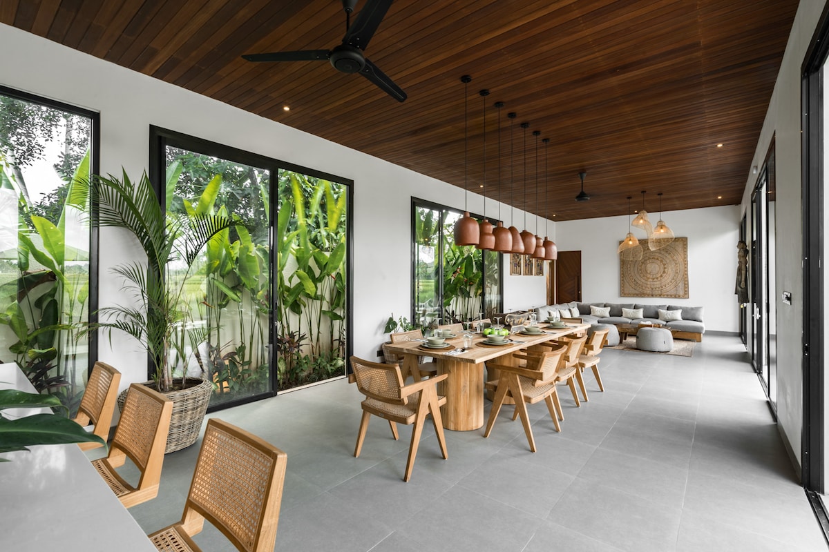 Villa Swannelli : 4BR with Pool & Rice Field Views 4