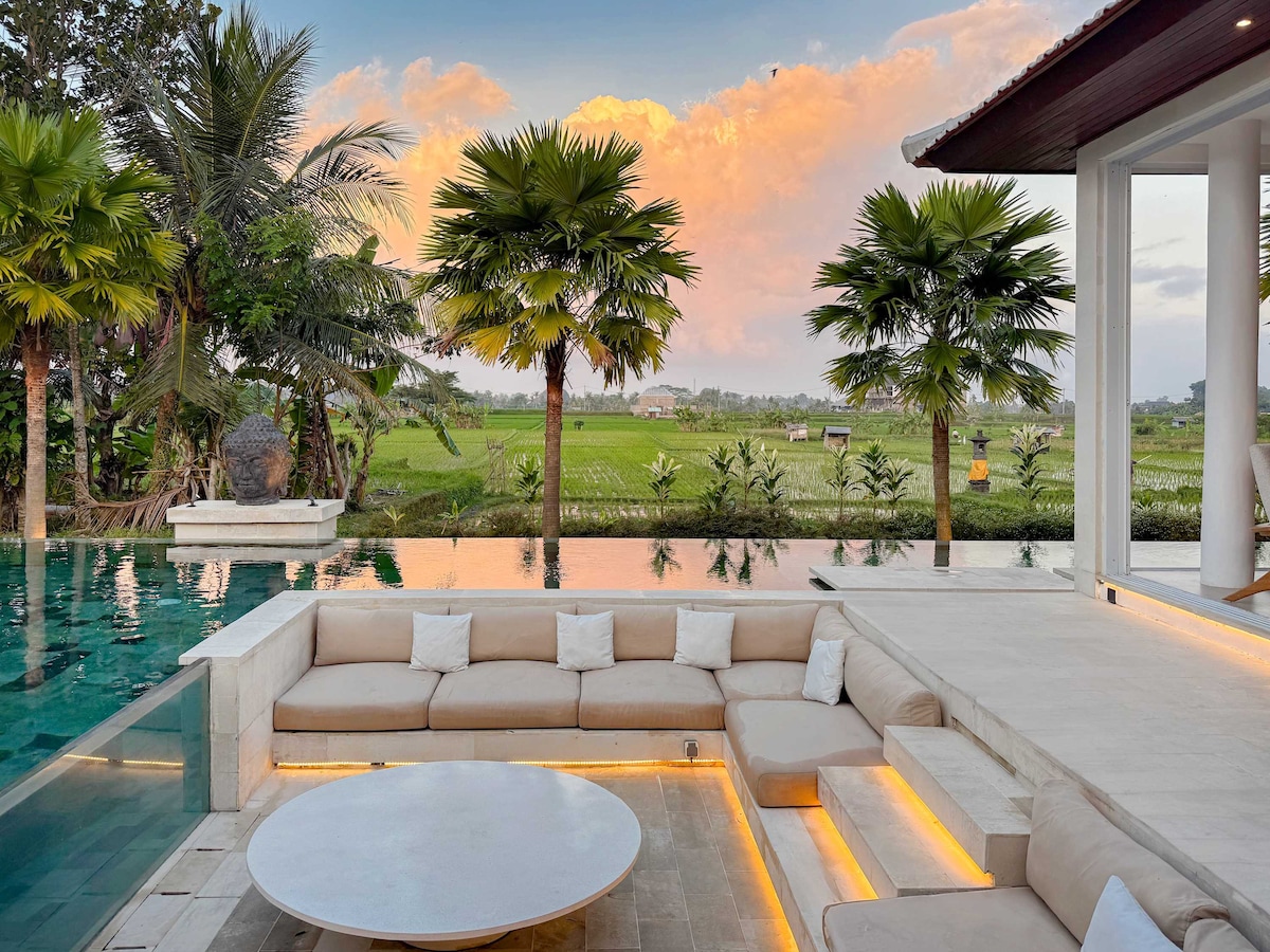 4BR Ubud Pool, Home Cinema, Yoga Deck, Ricefield View 22