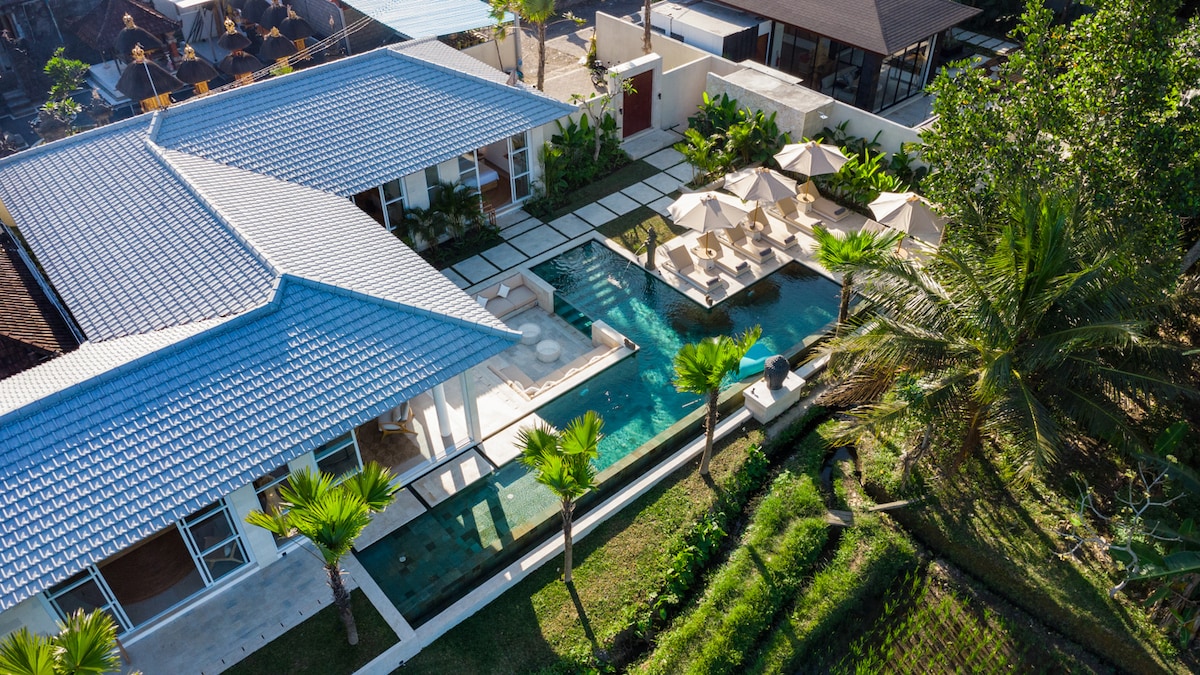 4BR Ubud Pool, Home Cinema, Yoga Deck, Ricefield View 26