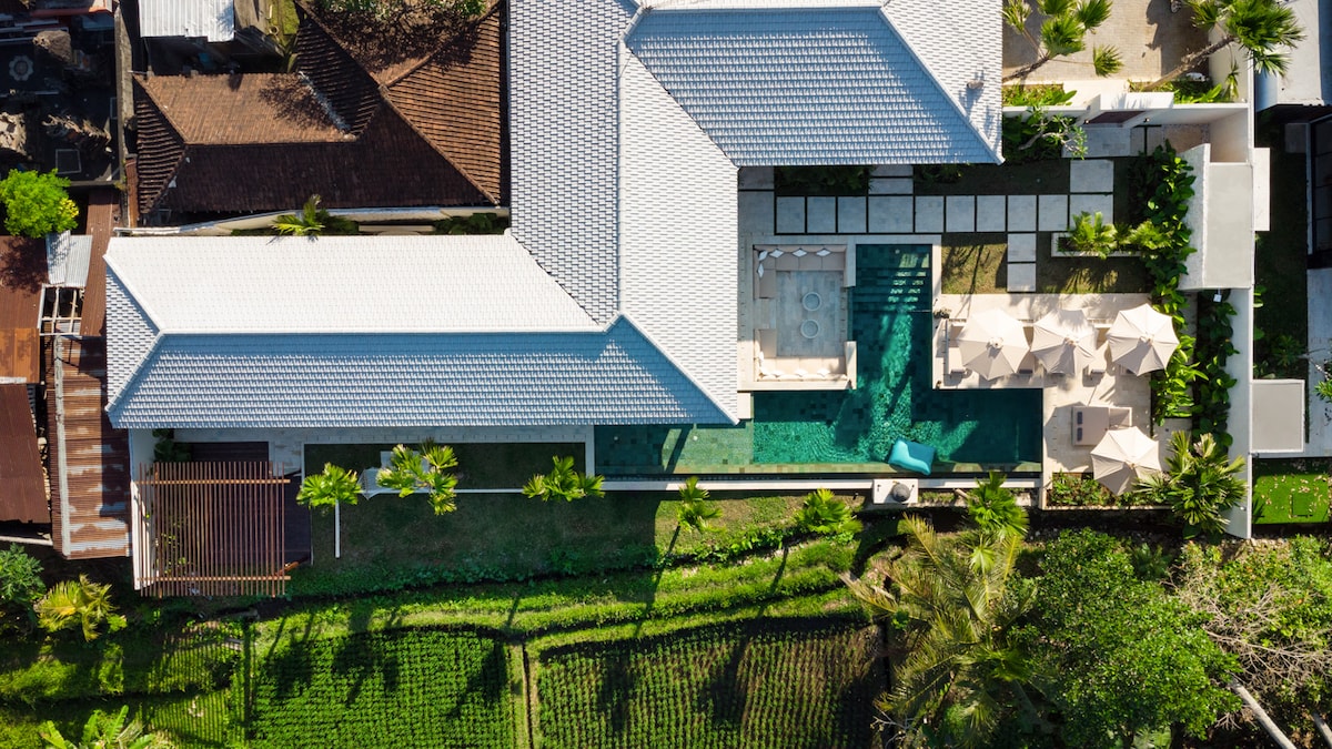 4BR Ubud Pool, Home Cinema, Yoga Deck, Ricefield View 28