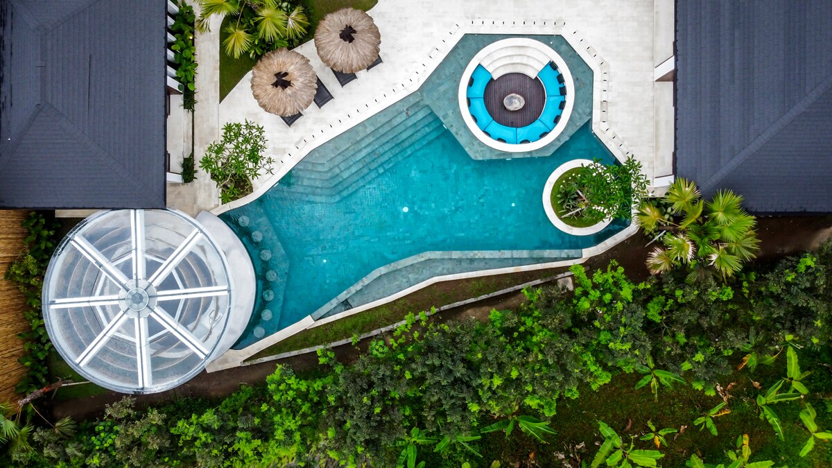 Pool Bar 5BR Infinity Pool Villa in Ubud 25